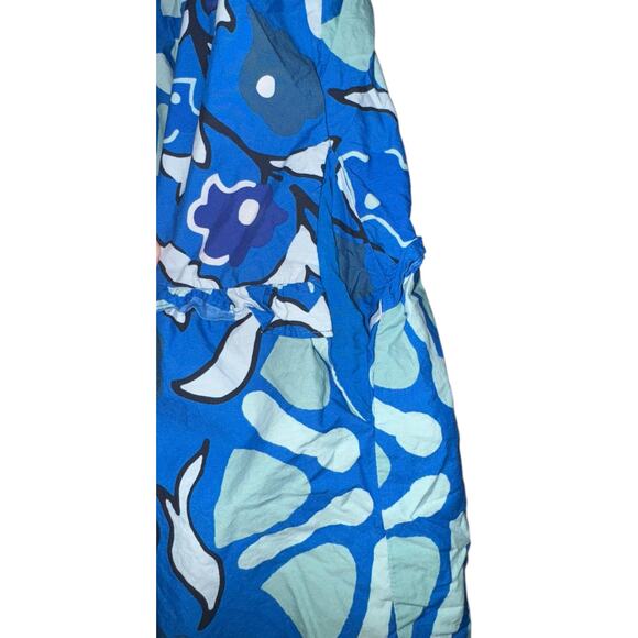 Rhode x Target Zinnia Floral Tiered Mini Dress Small Tropical Hawaiian Vacation - Picture 5 of 10